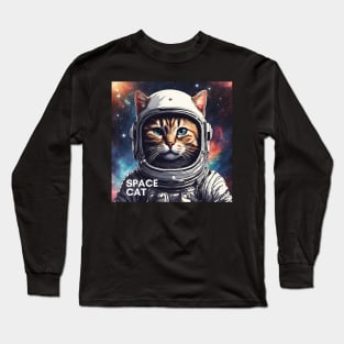 Cosmic Cat in Space Long Sleeve T-Shirt